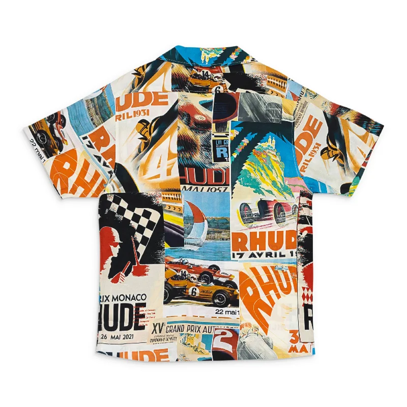 CAR RACING WORLD CHAMPIONSHIP MULTI BUTTON DOWN T-SHIRT