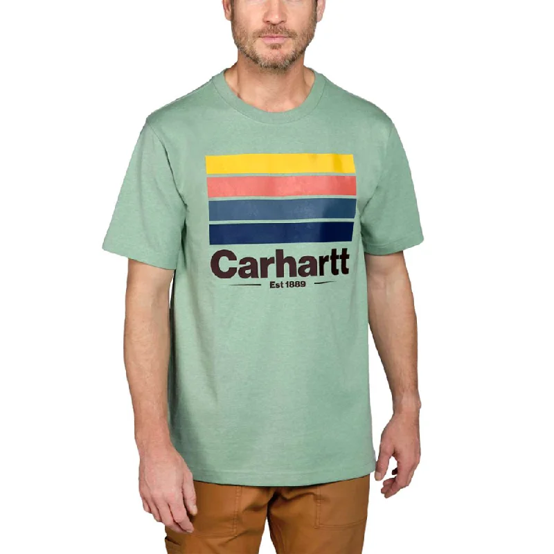 Carhartt 105910 Relaxed Fit Heavyweight Short Sleeve Line Graphic T-shirt