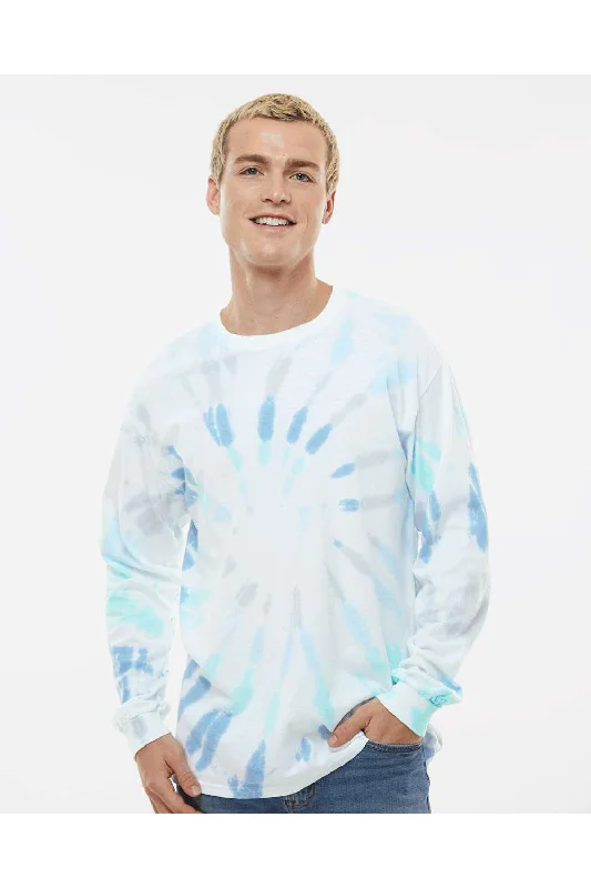 Colortone Mens Long Sleeve Crewneck T-Shirt - Glacier