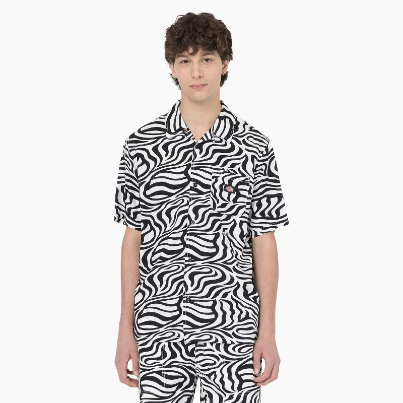 Dickies Zebra Print Button-Up Shirt