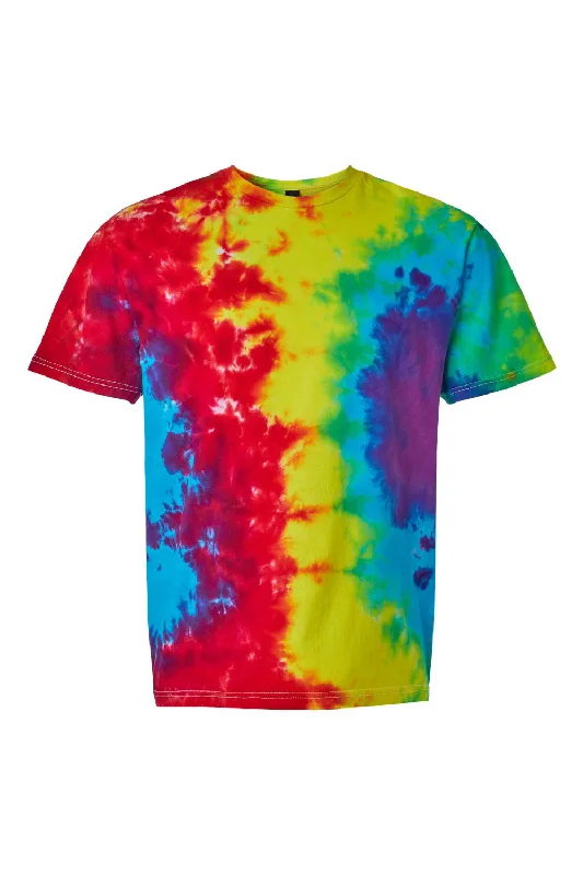 Dyenomite Mens Slushie Crinkle Tie Dyed Short Sleeve Crewneck T-Shirt - Slushie Classic