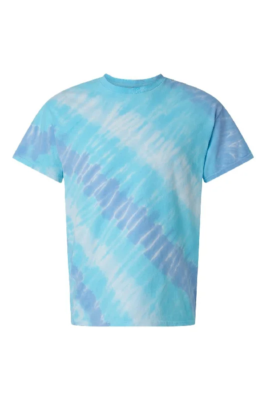 Dyenomite Mens Tilt Tie Dyed Short Sleeve Crewneck T-Shirt - Wildflower