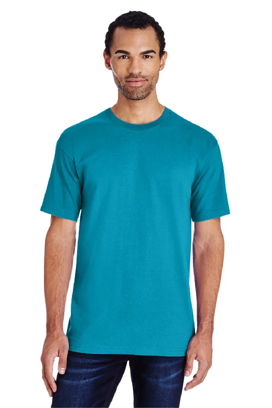 Gildan Mens Hammer Short Sleeve Crewneck T-Shirt - Tropical Blue - Closeout