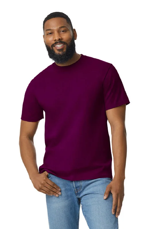 Gildan Mens Softstyle Short Sleeve Crewneck T-Shirt - Maroon