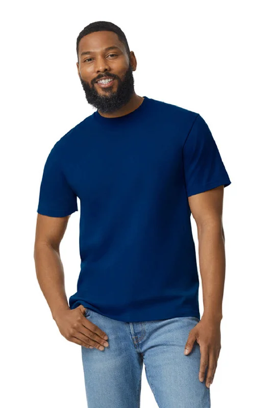 Gildan Mens Softstyle Short Sleeve Crewneck T-Shirt - Navy Blue