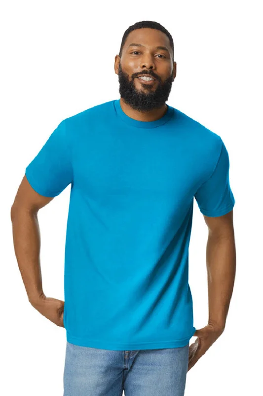 Gildan Mens Softstyle Short Sleeve Crewneck T-Shirt - Sapphire Blue