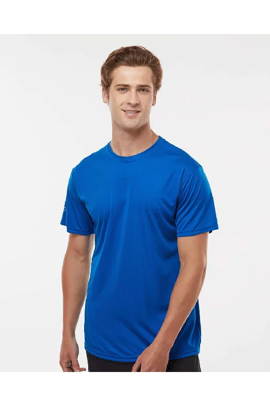 Holloway Mens Momentum Moisture Wicking Short Sleeve Crewneck T-Shirt - Royal Blue