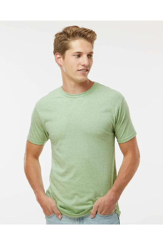 Kastlfel Mens Recycled Soft Short Sleeve Crewneck T-Shirt - Green Tea