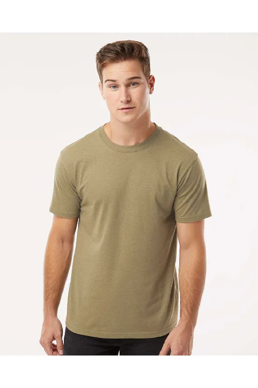 Kastlfel Mens Recycled Soft Short Sleeve Crewneck T-Shirt - Moss Green