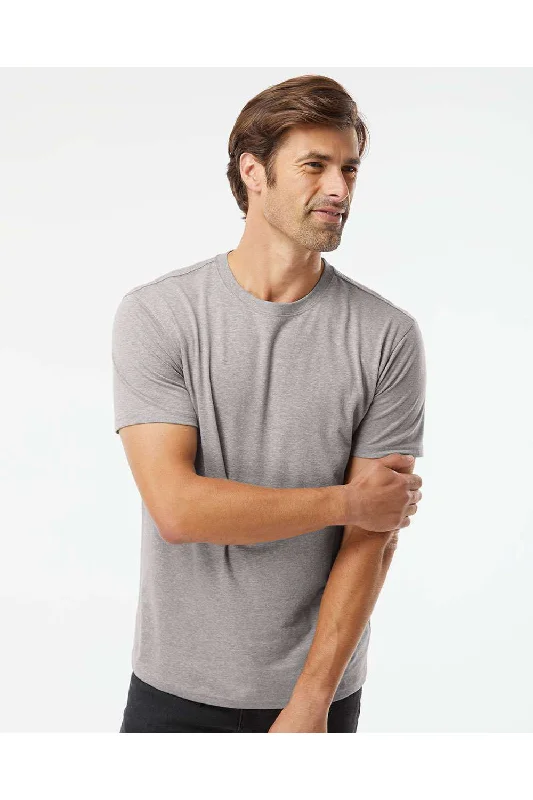 Kastlfel Mens Recycled Soft Short Sleeve Crewneck T-Shirt - Steel Grey