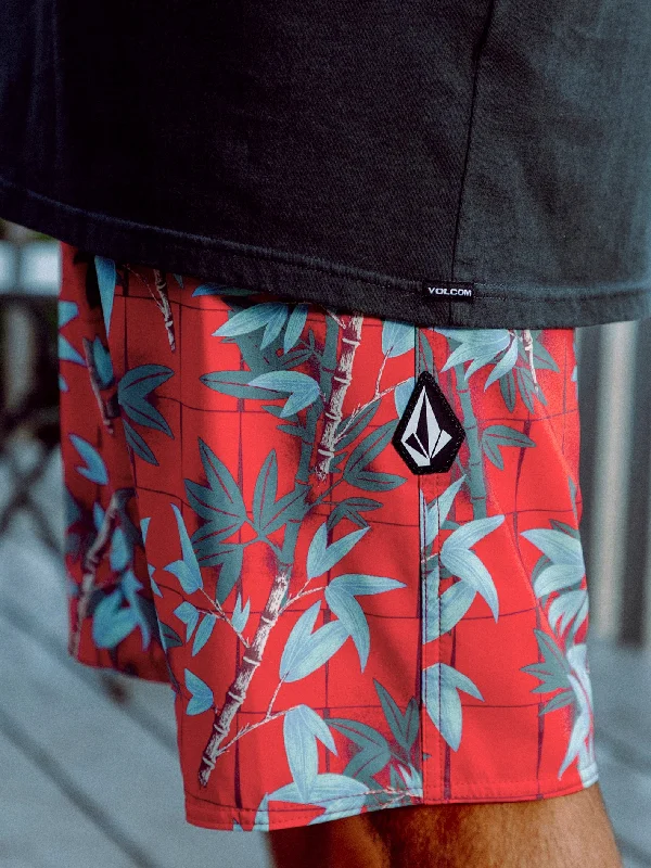 Lido Print Mod-Tech Trunks - Flash Red