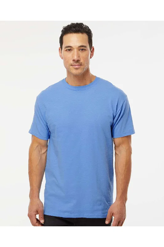 M&O Mens Gold Soft Touch Short Sleeve Crewneck T-Shirt - Carolina Blue