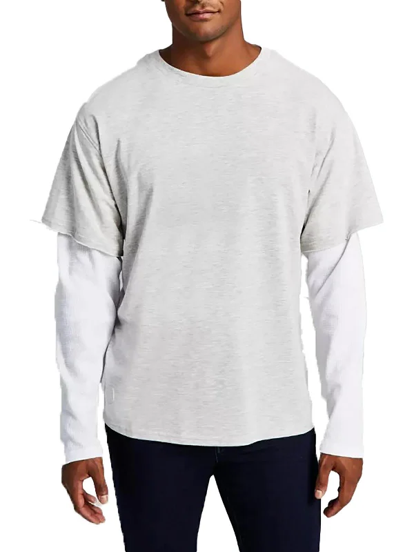 Mens Layered Oversized T-Shirt