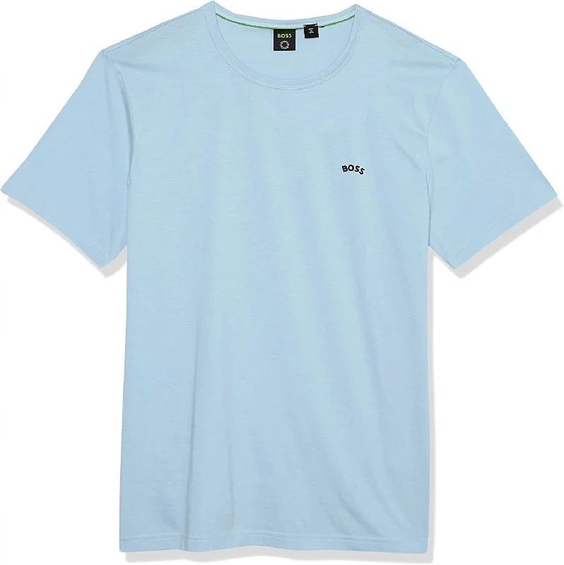 Men's Modern Fit Basic Single Jersey T-Shirt In Angel Blue