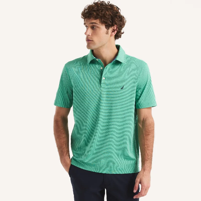 Nautica Mens Classic Fit Interlock Polo