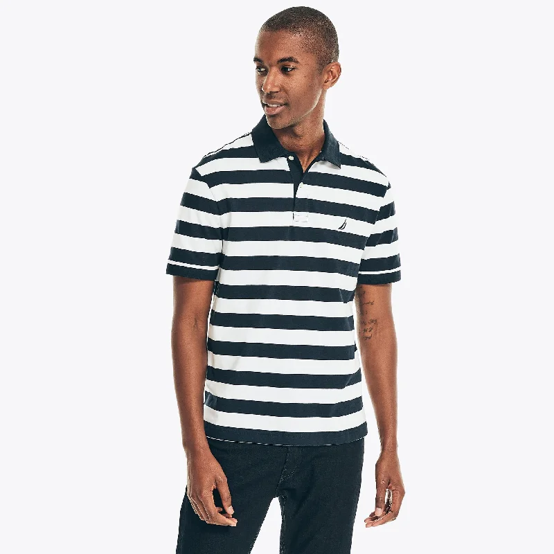 Nautica Mens Classic Fit Striped Polo