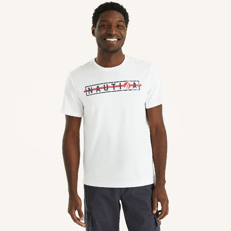 Nautica Mens Deep Sea Racing Graphic T-Shirt