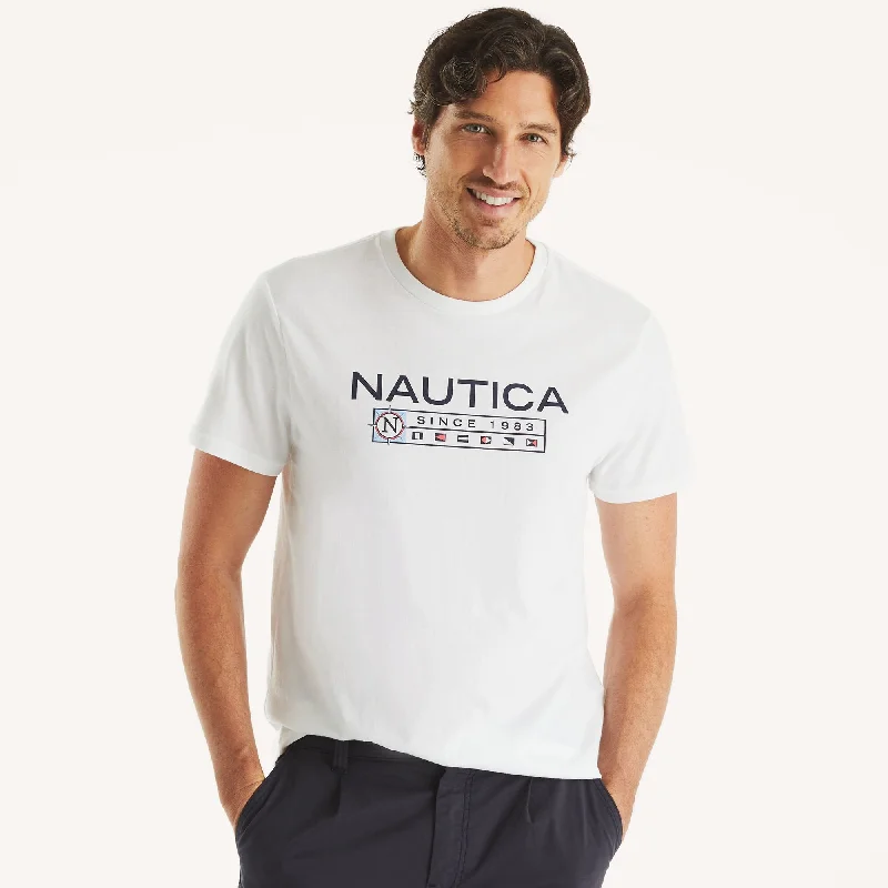 Nautica Mens Logo Graphic T-Shirt