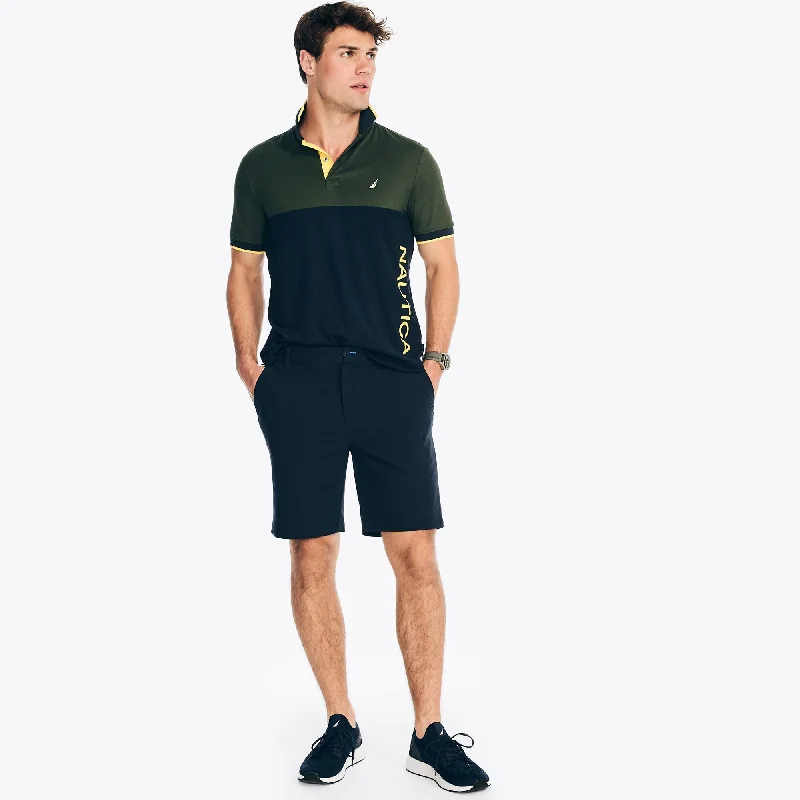 Nautica Mens Navtech Classic Fit Polo