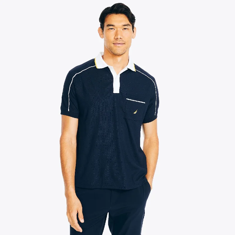 Nautica Mens Navtech Sustainably Crafted Classic Fit Pocket Polo