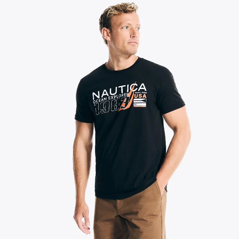 Nautica Mens Ocean Explorer Graphic T-Shirt