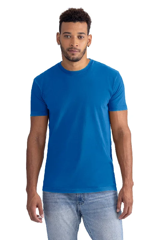 Next Level Mens Soft Wash Short Sleeve Crewneck T-Shirt - Royal Blue