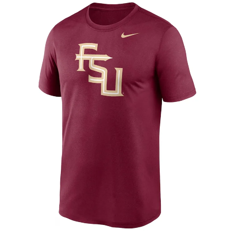 Nike Men's Stacked FSU Dri-fit Short Sleeve Legend T-shirt - Garnet