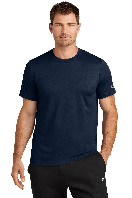 Nike Mens rLegend Dri-Fit Moisture Wicking Short Sleeve Crewneck T-Shirt - College Navy Blue