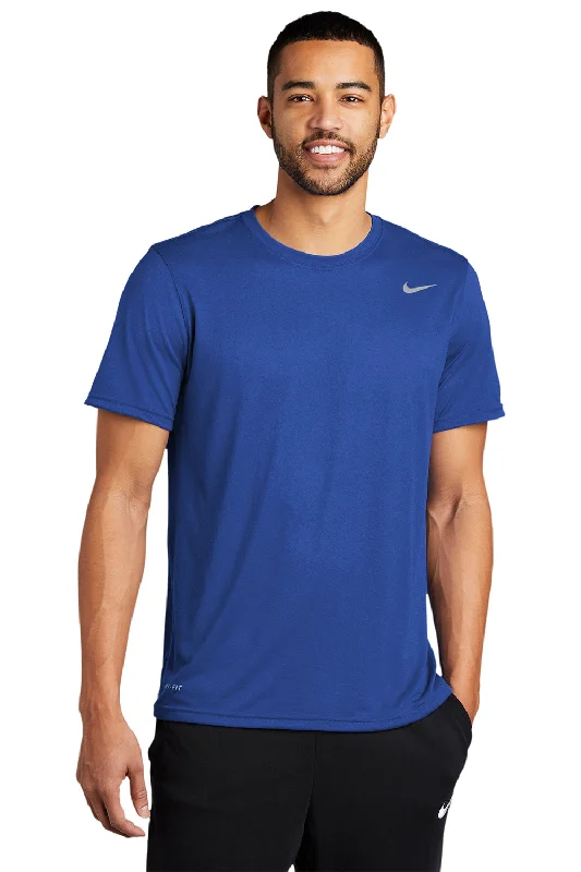 Nike Mens Team rLegend Dri-Fit Moisture Wicking Short Sleeve Crewneck T-Shirt - Game Royal Blue