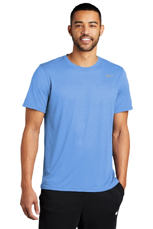 Nike Mens Team rLegend Dri-Fit Moisture Wicking Short Sleeve Crewneck T-Shirt - Valor Blue