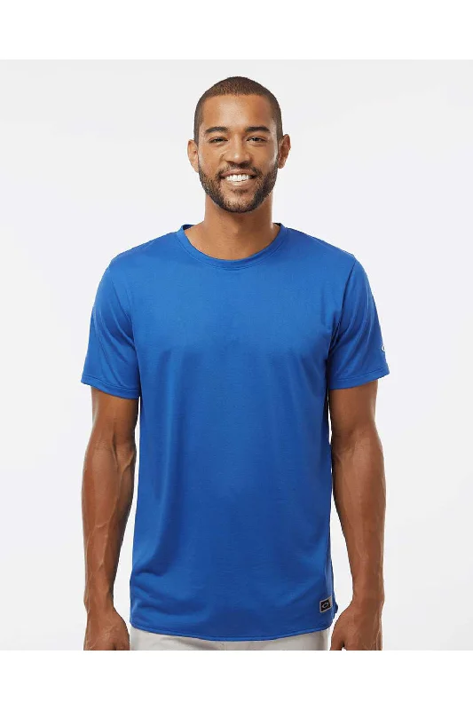 Oakley Mens Team Issue Hydrolix Short Sleeve Crewneck T-Shirt - Team Royal Blue