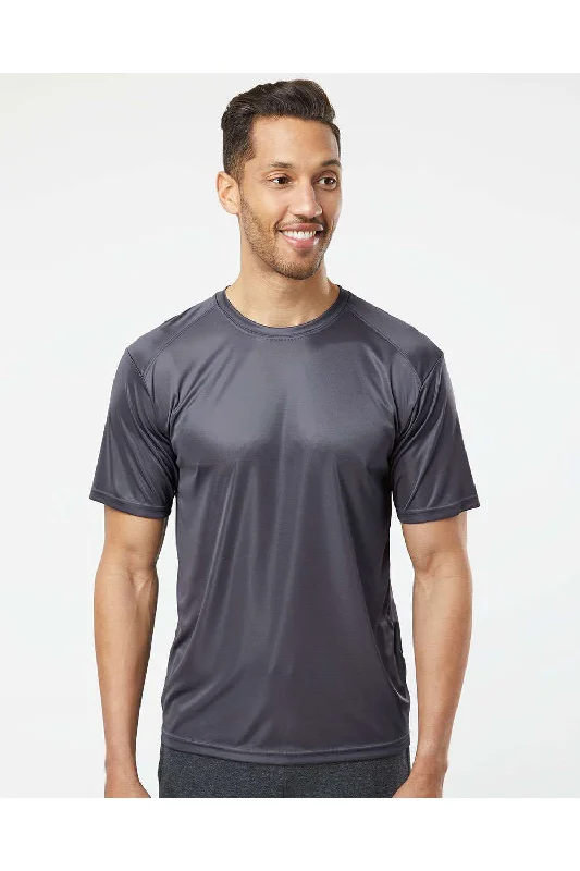 Paragon Mens Islander Performance Moisture Wicking Short Sleeve Crewneck T-Shirt - Graphite Grey