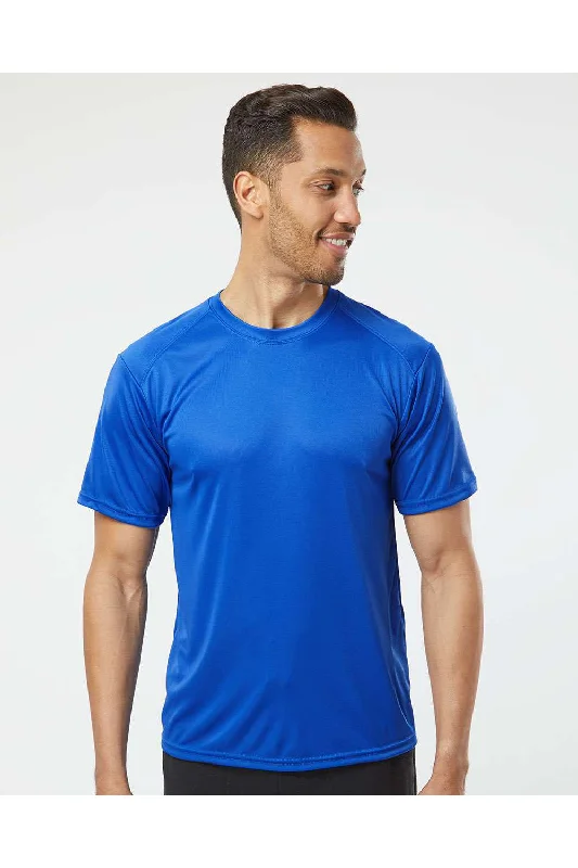 Paragon Mens Islander Performance Moisture Wicking Short Sleeve Crewneck T-Shirt - Royal Blue