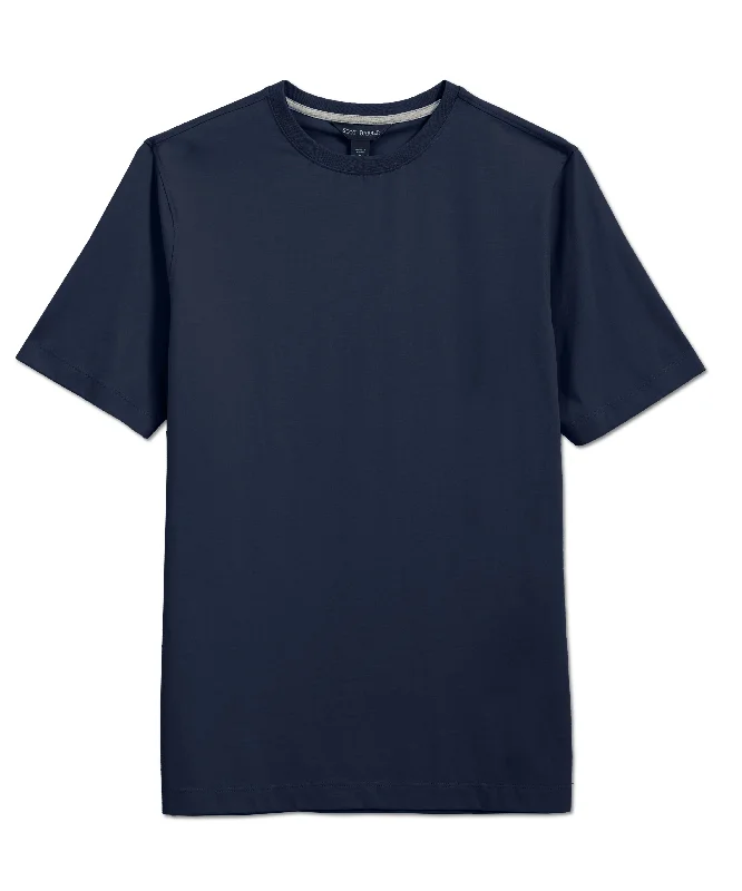 Pima Cotton Short Sleeve Crew Tee, Midnight