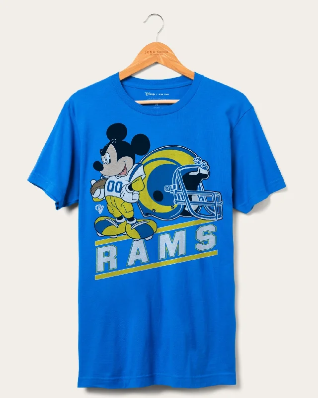 Rams Disney Mickey Came to Play Fan Tee