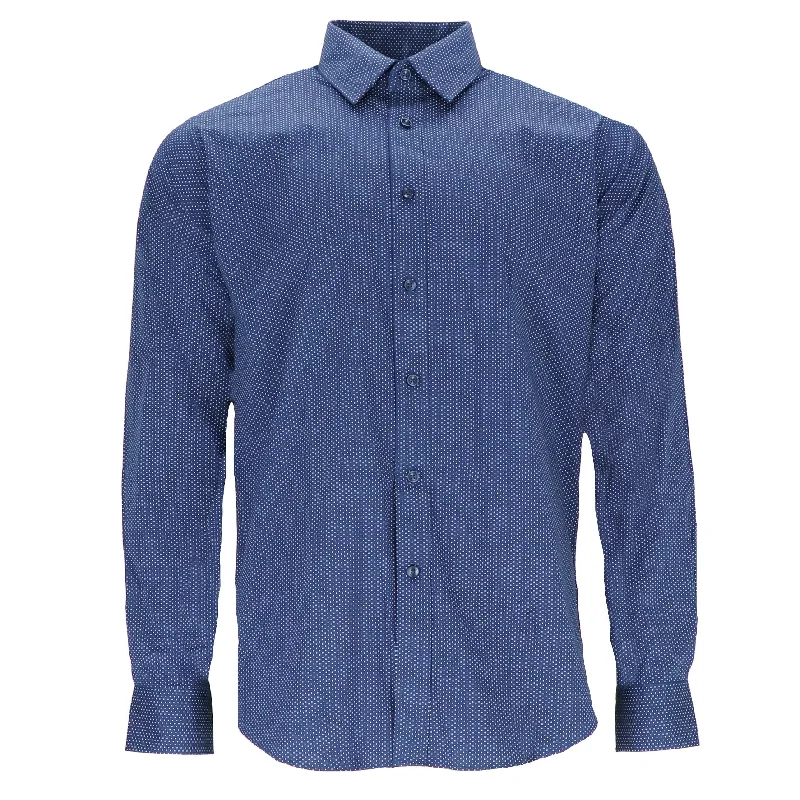 Scotch & Soda Mens Navy Dress Shirt