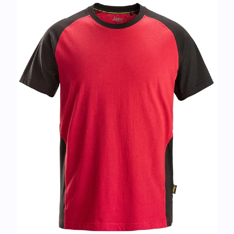 Snickers 2550 Two-Coloured Short Sleeve Cotton T-Shirt