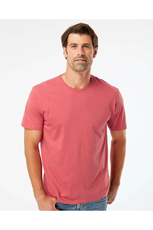 SoftShirts Mens Organic Short Sleeve Crewneck T-Shirt - Brick