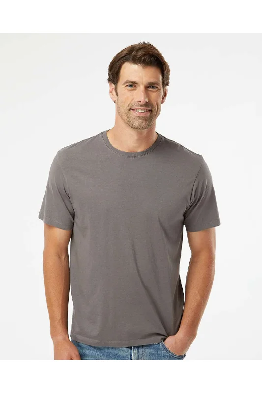 SoftShirts Mens Organic Short Sleeve Crewneck T-Shirt - Graphite Grey