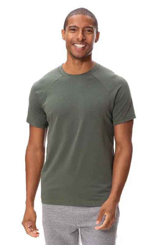 Threadfast Apparel Mens Impact Short Sleeve Crewneck T-Shirt - Army Green