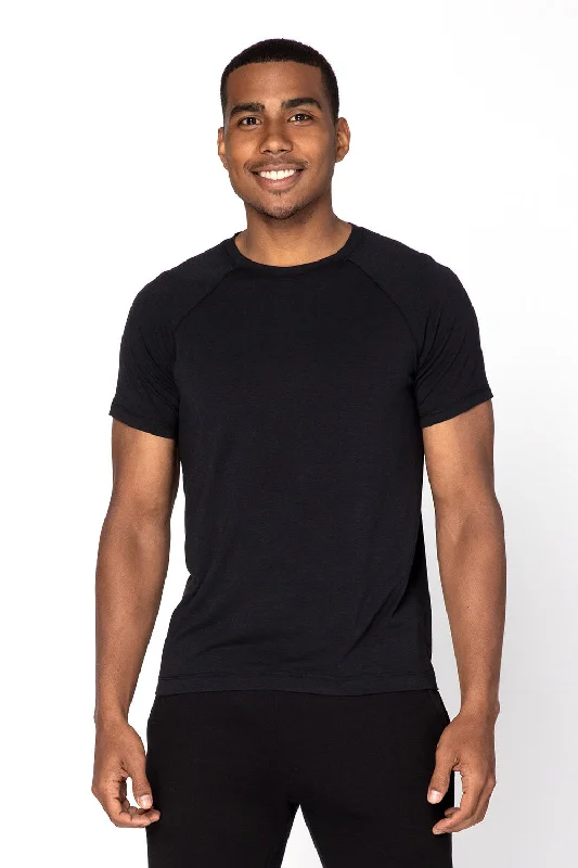 Threadfast Apparel Mens Impact Short Sleeve Crewneck T-Shirt - Black