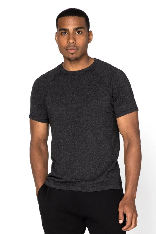 Threadfast Apparel Mens Impact Short Sleeve Crewneck T-Shirt - Heather Black