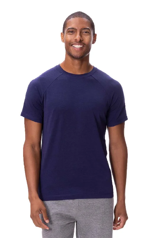 Threadfast Apparel Mens Impact Short Sleeve Crewneck T-Shirt - Navy Blue