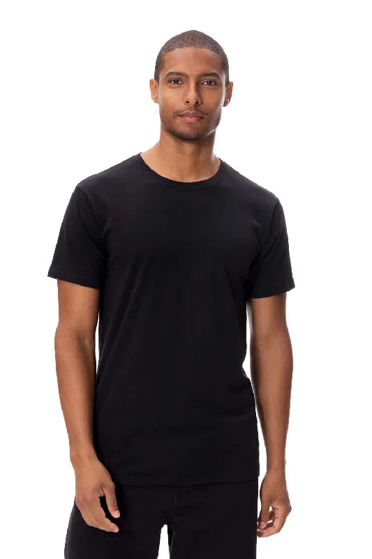 Threadfast Apparel Mens Ultimate Short Sleeve Crewneck T-Shirt - Black