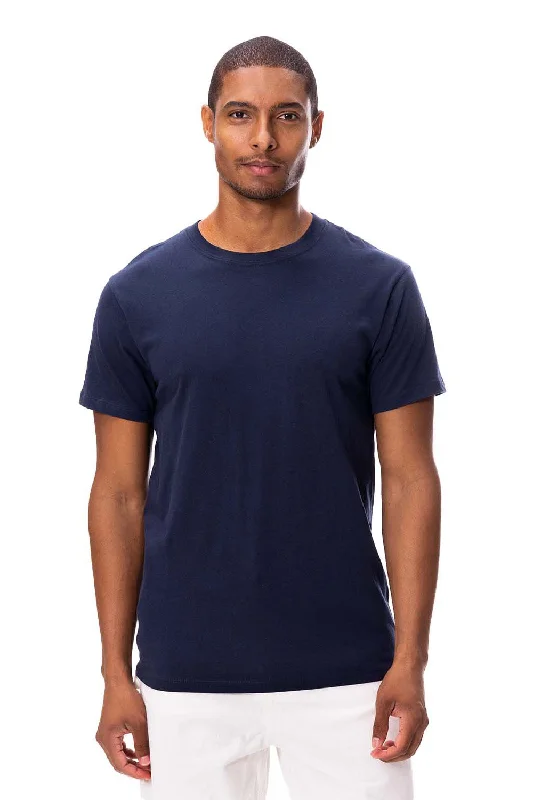 Threadfast Apparel Mens Ultimate Short Sleeve Crewneck T-Shirt - Midnight Navy Blue