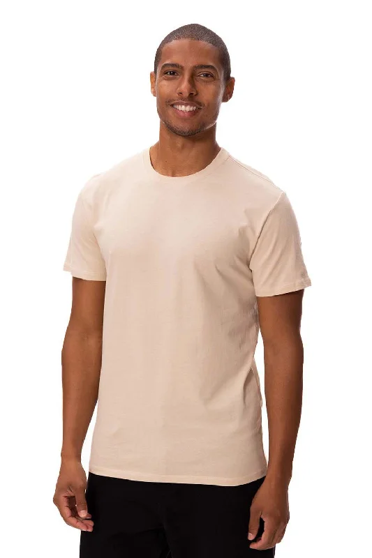 Threadfast Apparel Mens Ultimate Short Sleeve Crewneck T-Shirt - Sand