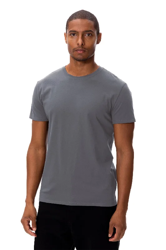 Threadfast Apparel Mens Ultimate Short Sleeve Crewneck T-Shirt - Smoke Grey