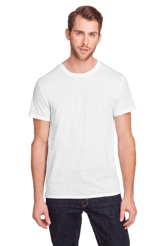 Threadfast Apparel Mens Short Sleeve Crewneck T-Shirt - Solid White