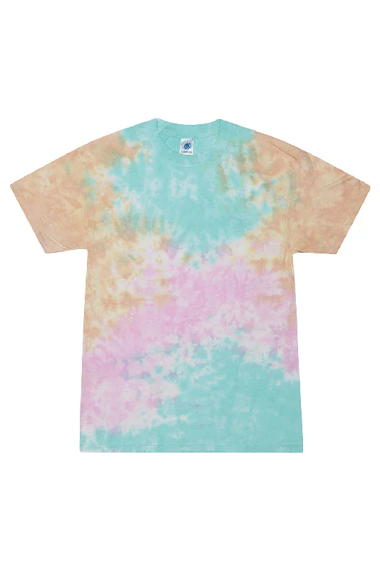 Tie-Dye Mens Short Sleeve Crewneck T-Shirt - Snow Cone