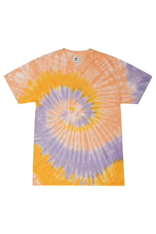 Tie-Dye Mens Short Sleeve Crewneck T-Shirt - Sunflower